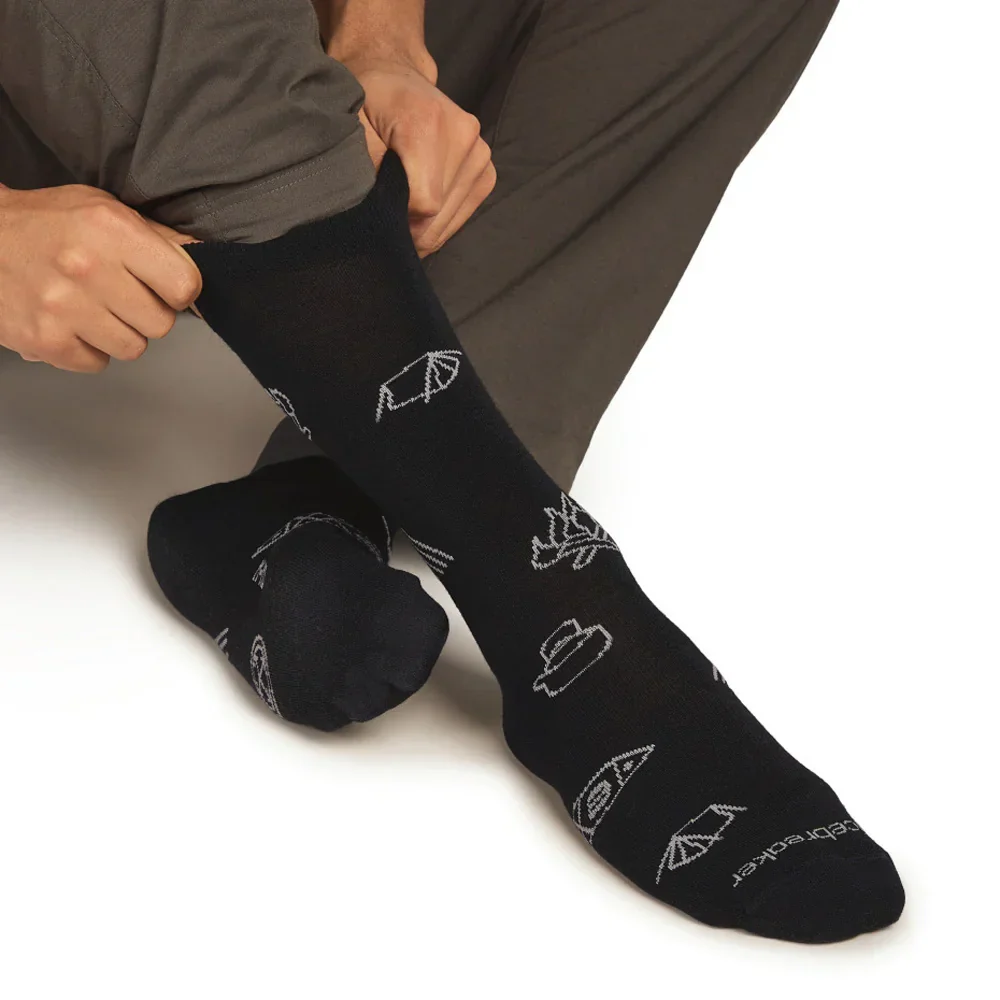 Bas Icebreaker Merino Lifestyle Ultralight Crew Camp Essential Socks (hommes) - Image 5