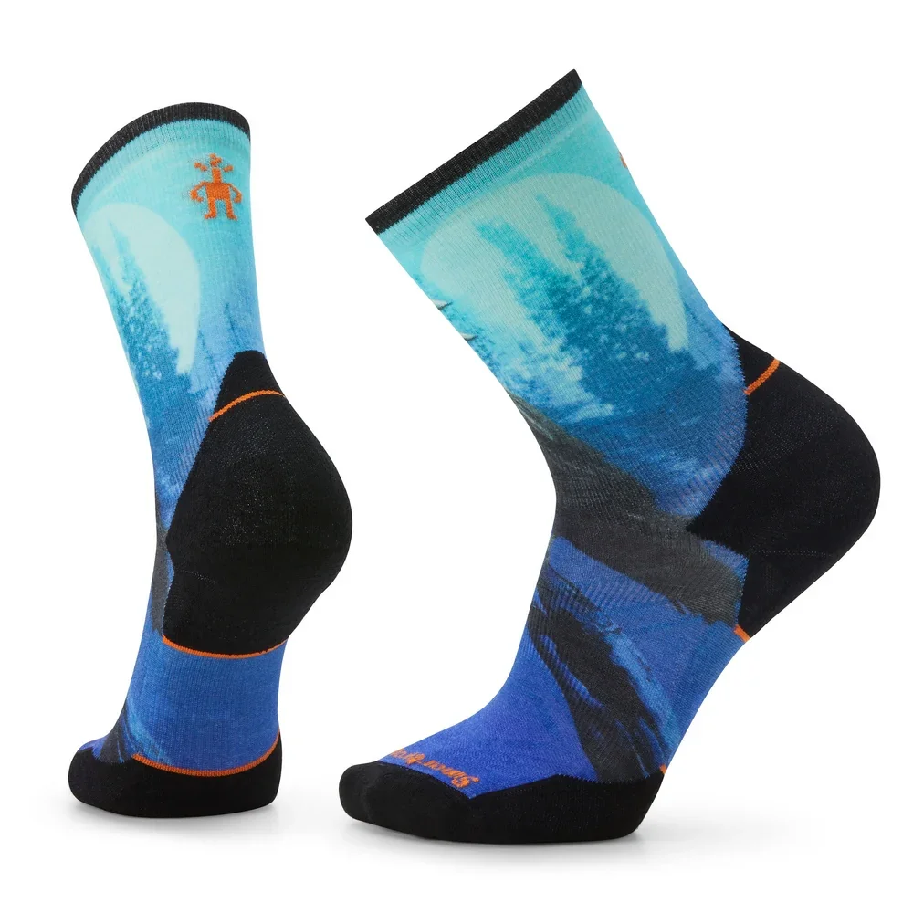 Bas Smartwool Athlete Edition Run Raven Print Crew (hommes)