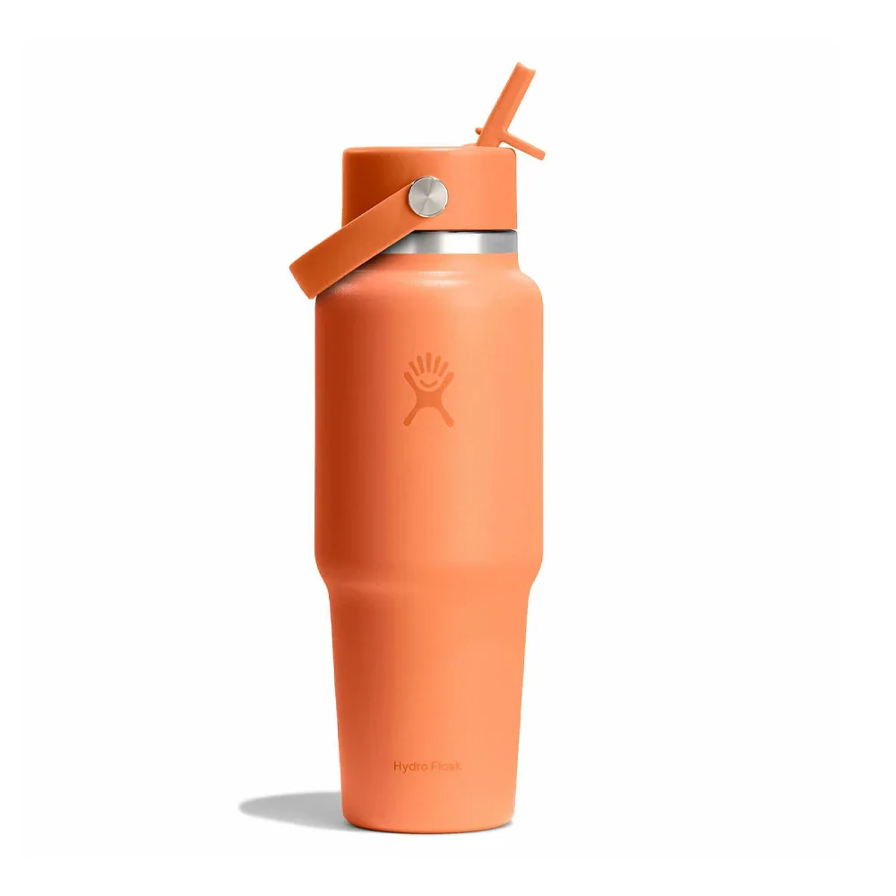 Bouteille isolée à goulot large hydroflask Straw Travel 946 Ml - Image 8