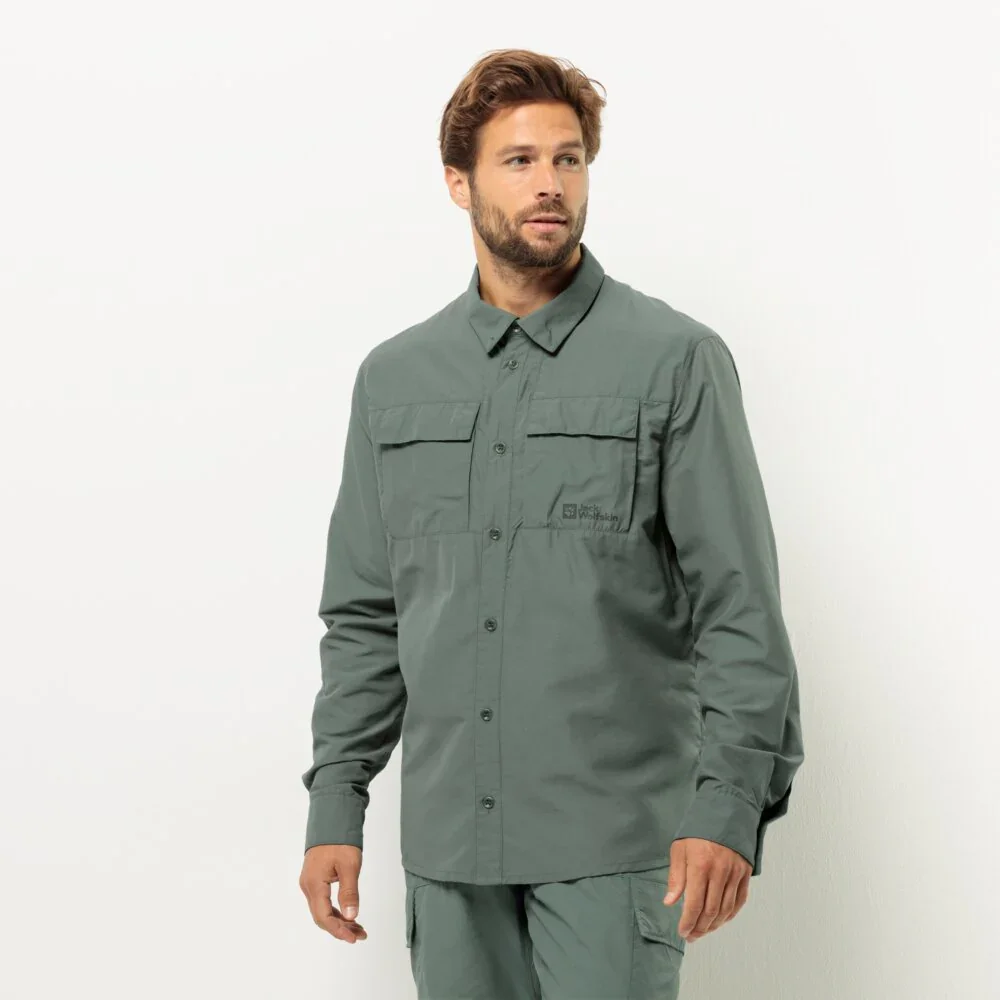 Chemise à manches longues Jack Wolfskin Barrier Mosquito Protection (hommes) - Image 2