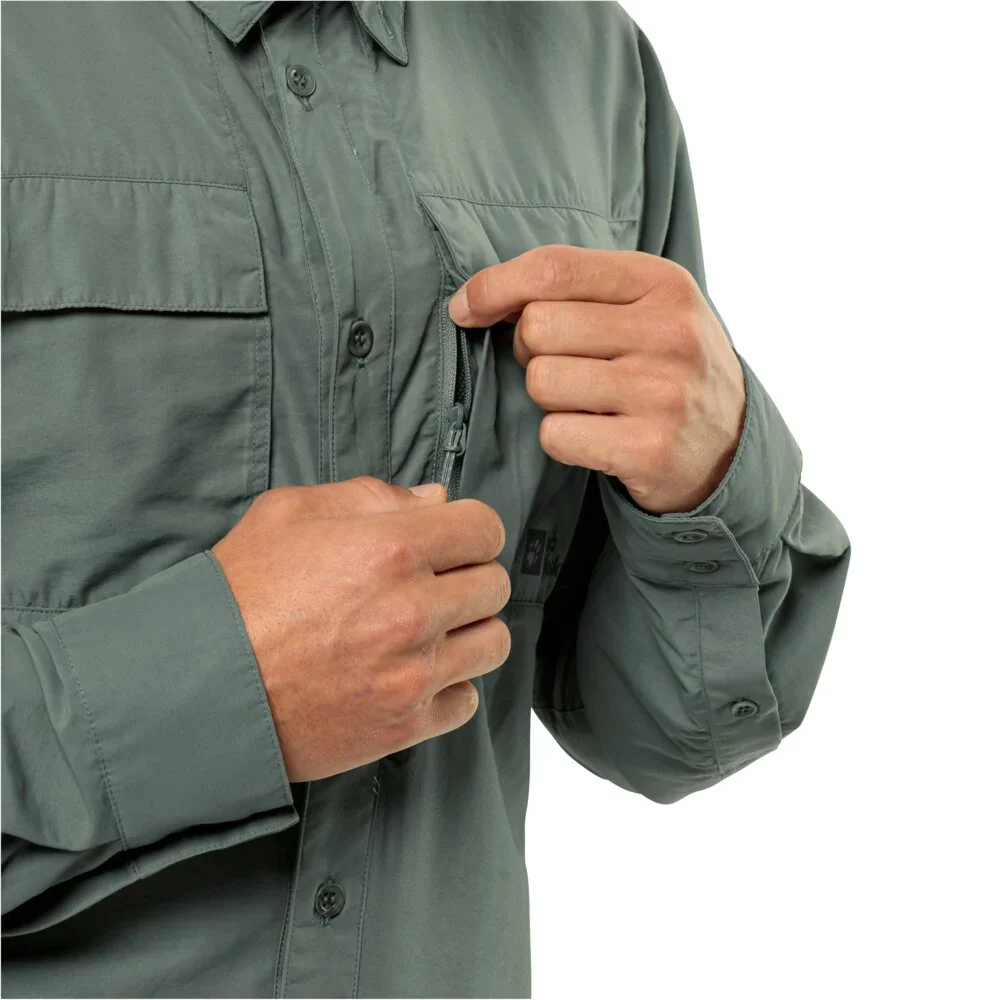 Chemise à manches longues Jack Wolfskin Barrier Mosquito Protection (hommes) - Image 4
