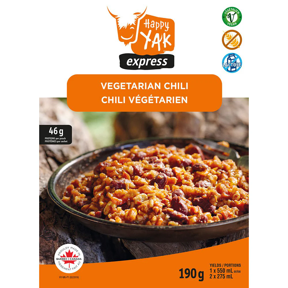 Chili végétarien - Mets lyophilisés Happy Yak - Image 2