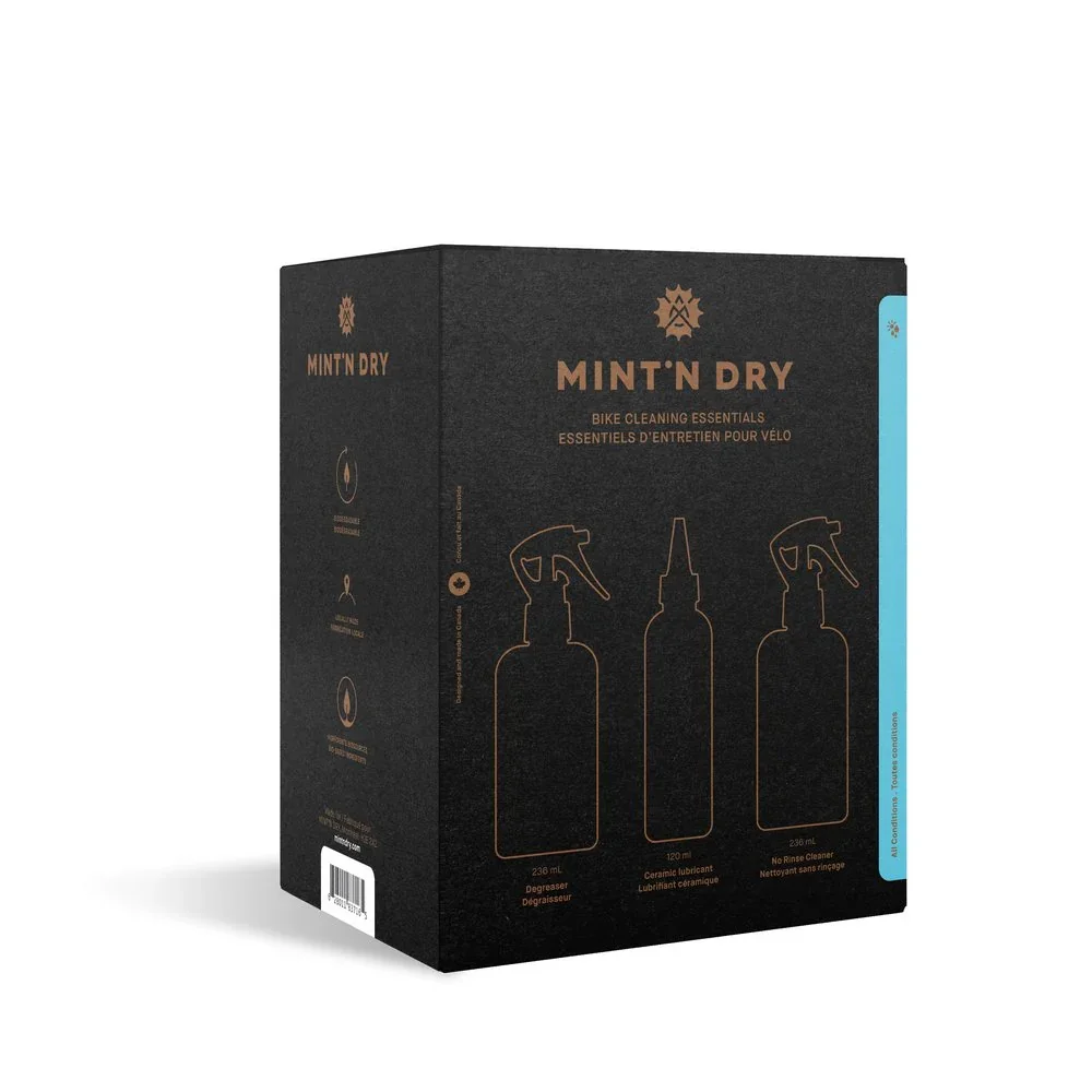 Ensemble de nettoyage de vélo Mint'N Dry Toutes conditions
