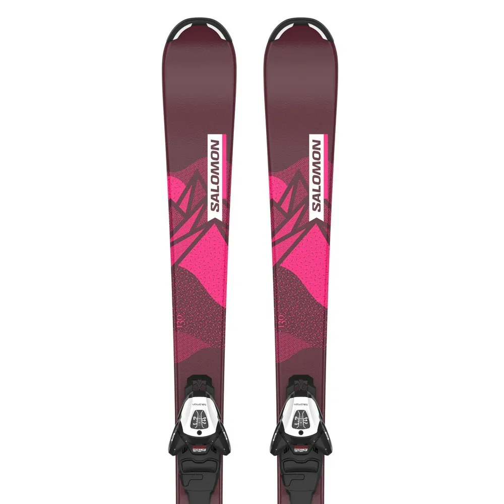 Skis alpins Salomon Lux JR M avec fixations L6 GW J2 80 (juniors) - Image 3