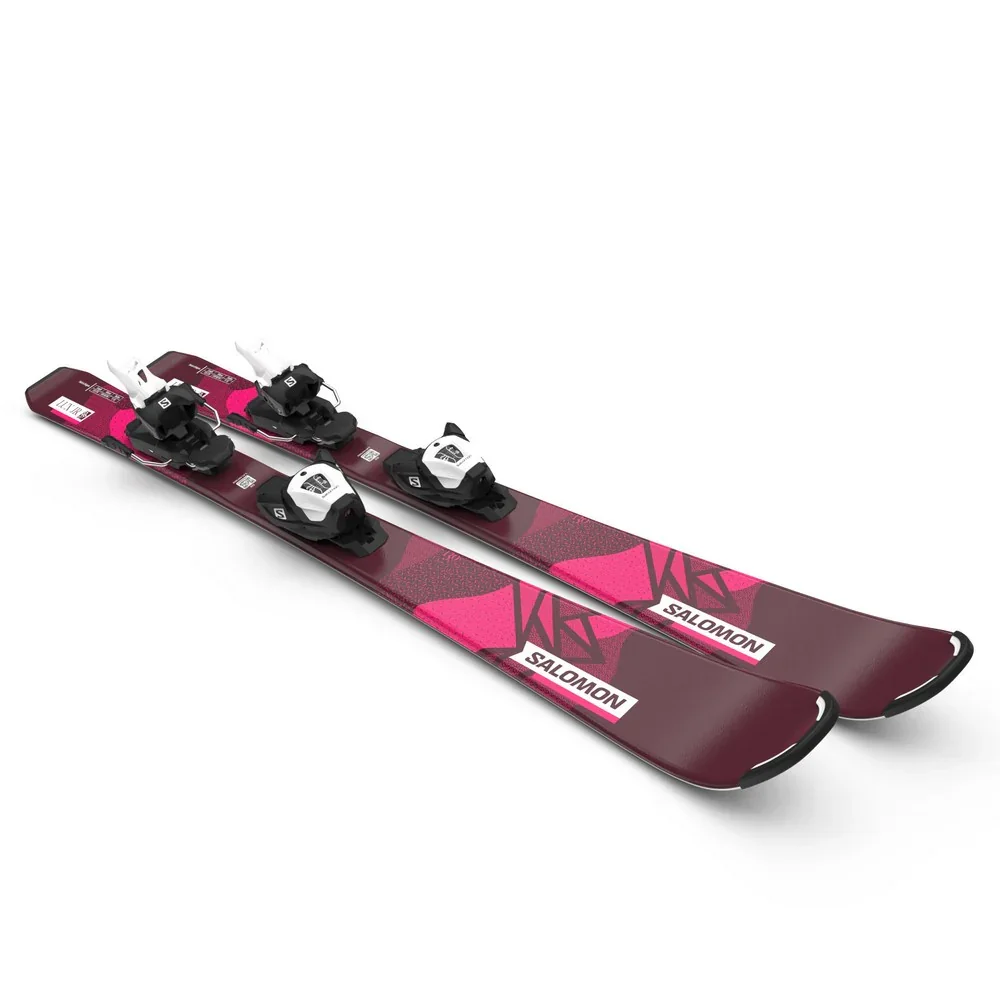 Skis alpins Salomon Lux JR M avec fixations L6 GW J2 80 (juniors) - Image 4
