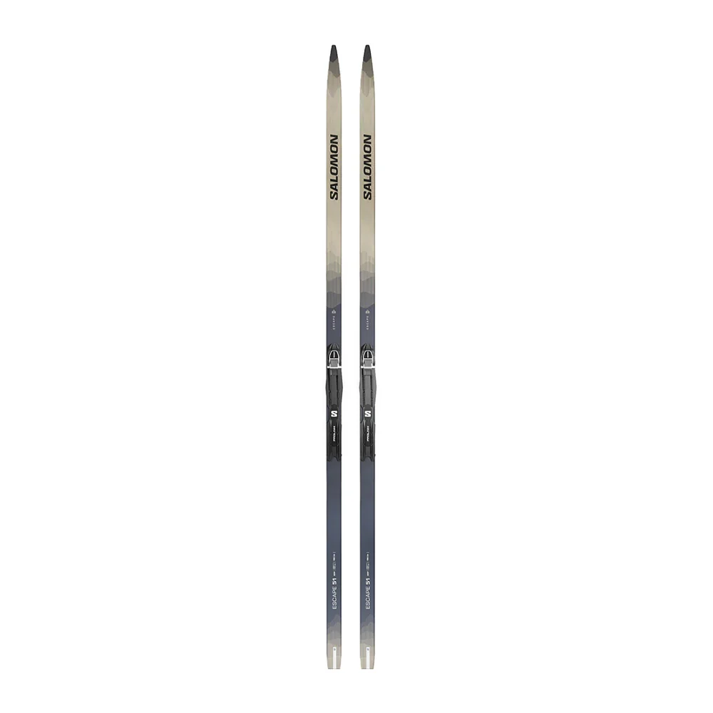 Skis de fond classique Salomon Escape 51 Grip avec fixations PM Prolink Access